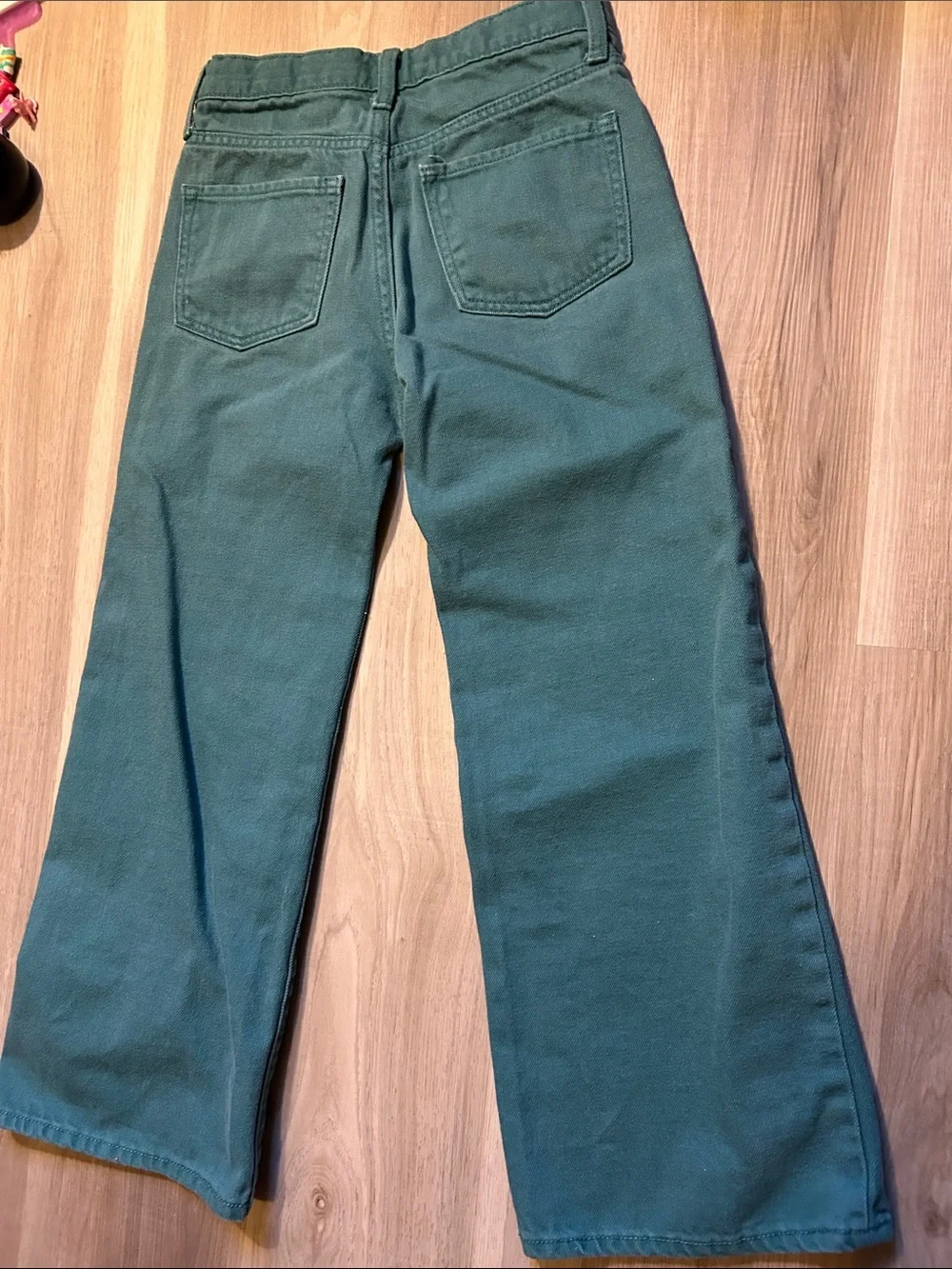 Old Navy Girls Dark Teal Baggy Wide-Leg Jeans